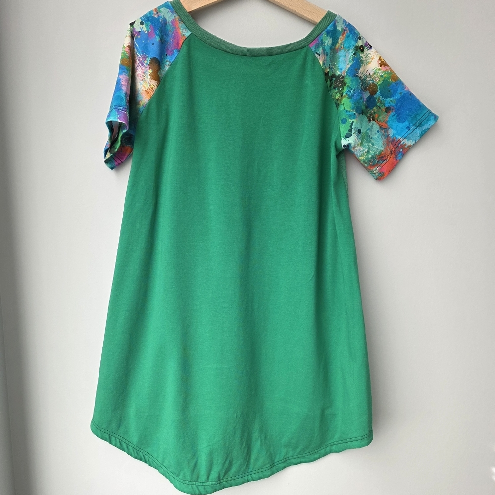 Bob Ross Happy Tree Graphic Tee Tie Dye Sleeve Top - Picture 6 of 9